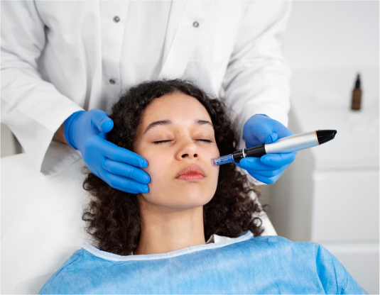 Microneedling treatments in Alberta