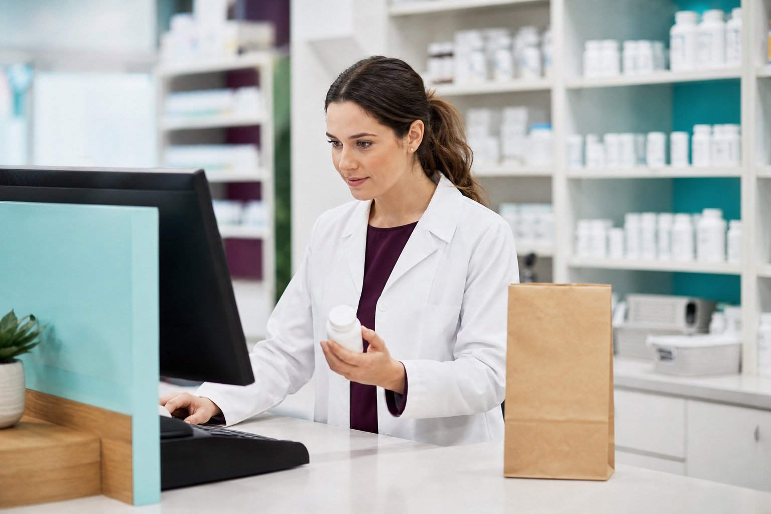 Electronic prescription prepared for a local pharmacy in Canada