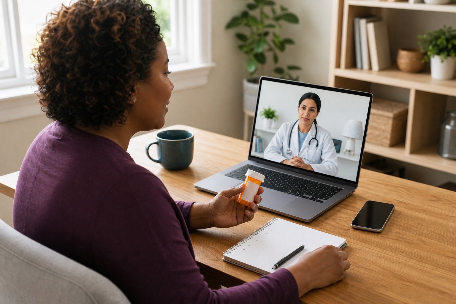 Online prescription refill appointment with a doctor in Canada