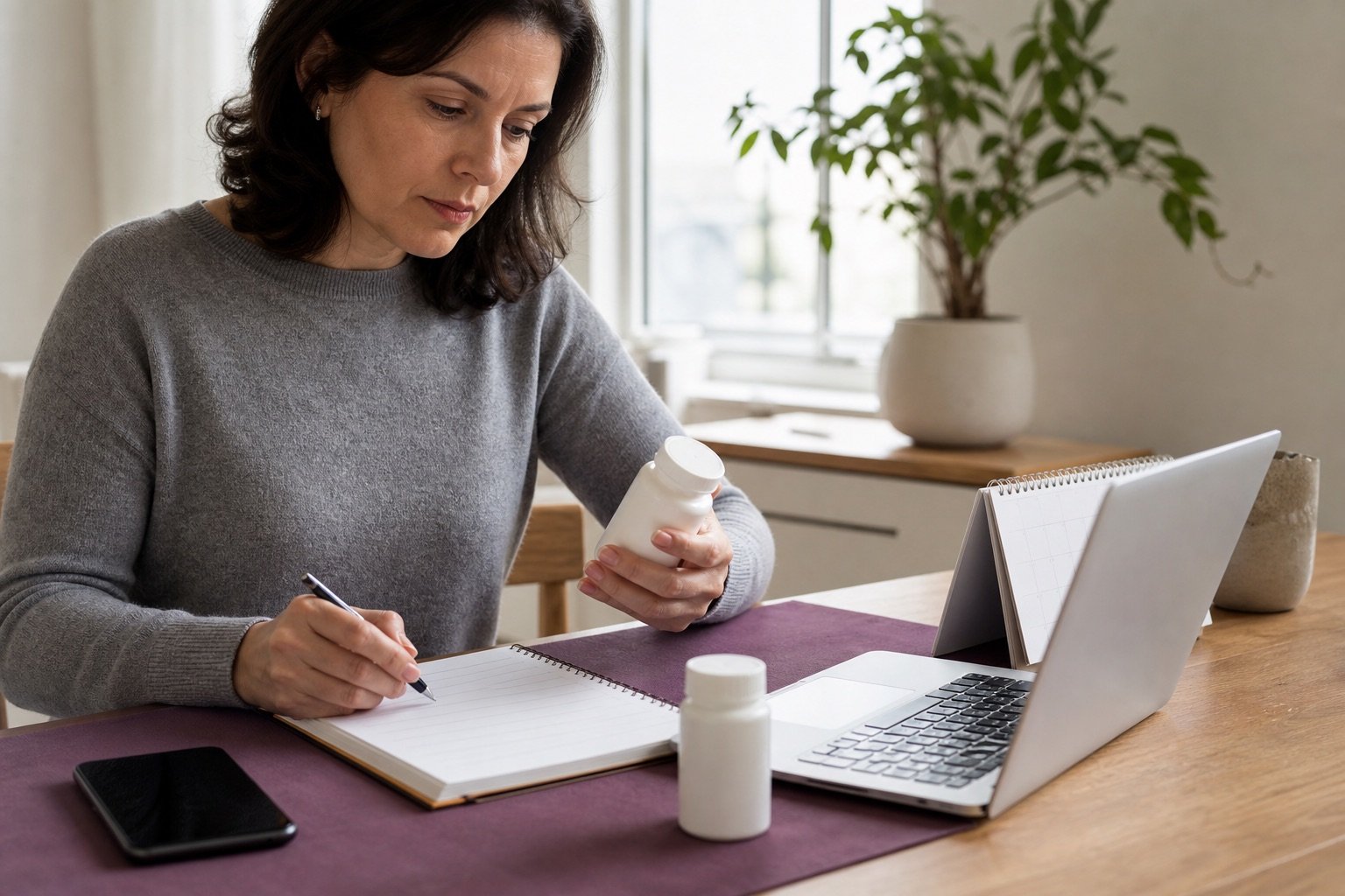 Preparing medication details for a prescription renewal in Canada